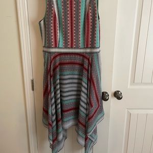 Patterned handkerchief dress